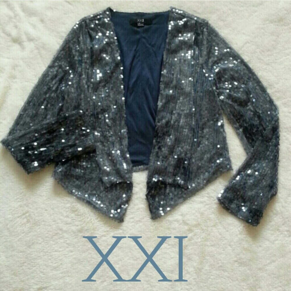 Sequin Tuxedo Jacket - image 1